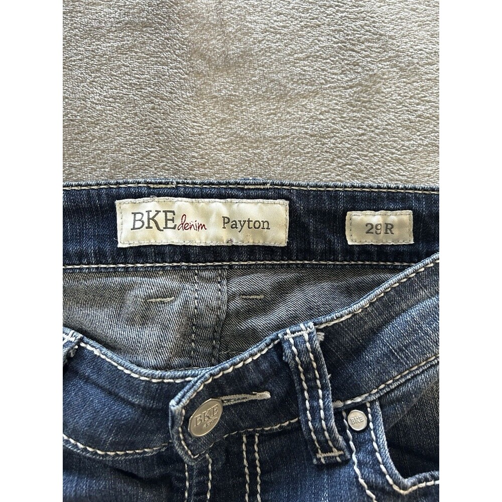 BKE Women's Payton Jeans Mid-Rise, Straight Leg, Denim Size 28 Regular - Picture 6 of 11